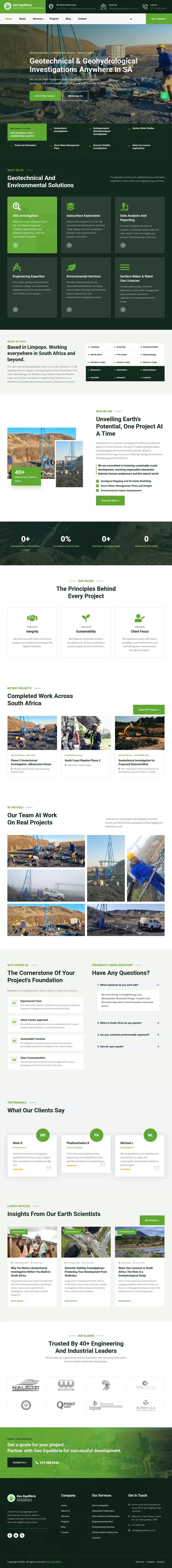 Geo Equilibria website designed by Mansa Digital