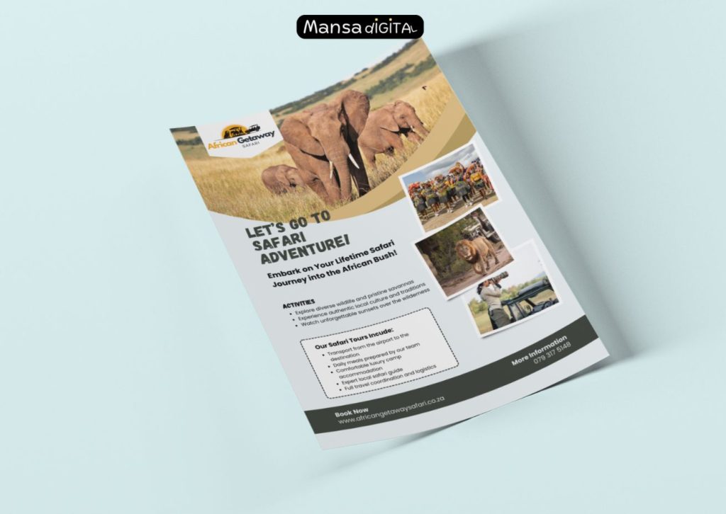 Flyer Design for African Gateway Safari